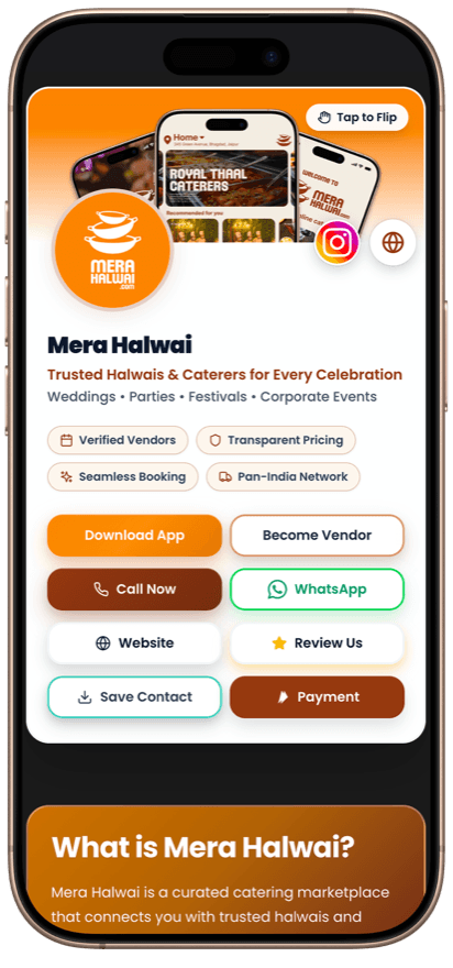 OneLink sweets business mobile mockup