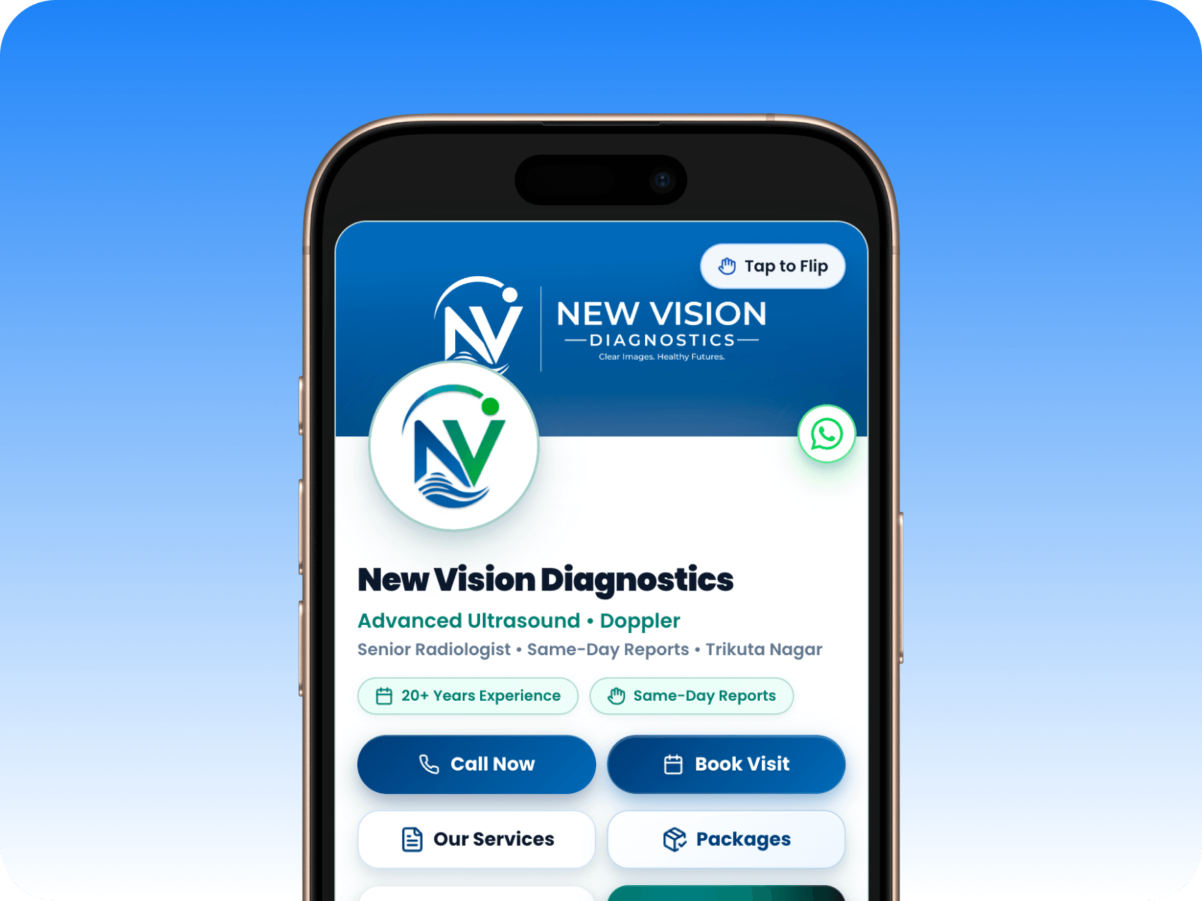 New Vision Diagnostics OneLink portfolio preview